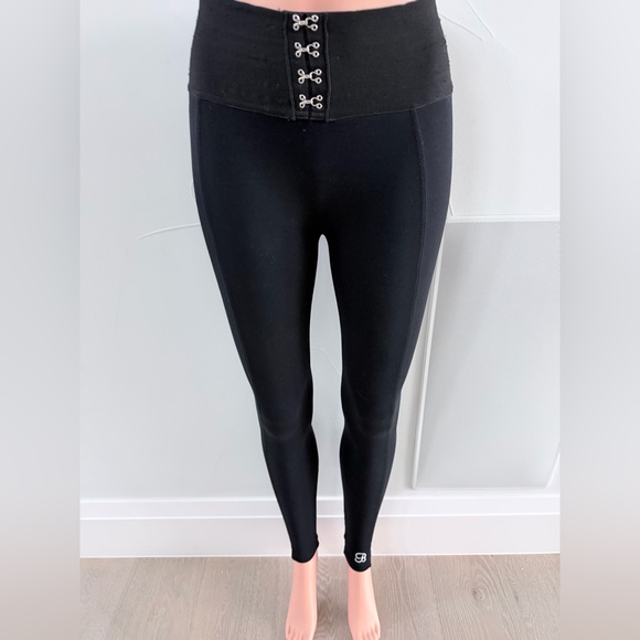 Bombshell Sportswear High-Waisted Yoga Gym Workout Casual Black Leggings - Picture 5 of 7